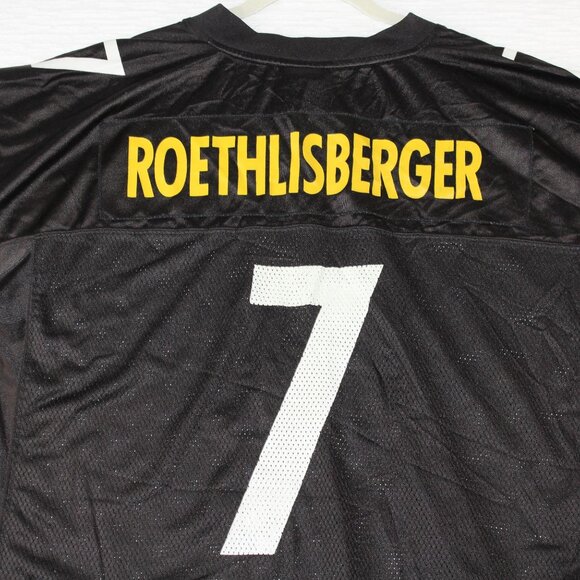 Reebok XL NFL Ben Roethlisberger On Field Football Jersey Pittsburg Steelers - Picture 13 of 16